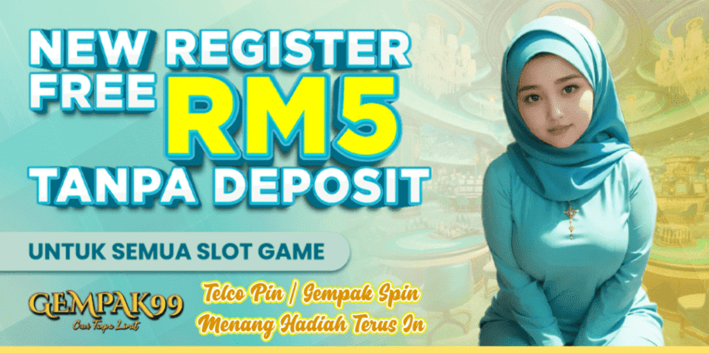 Gempak99's casino new register free credit no deposit RM5