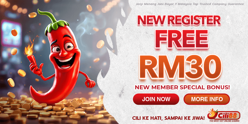 Cili88 casino new register free credit RM30