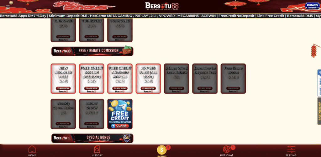 Bersatu88 casino promotions