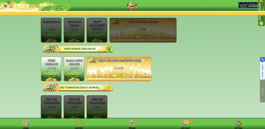 MyTown33 casino free credit promotions 