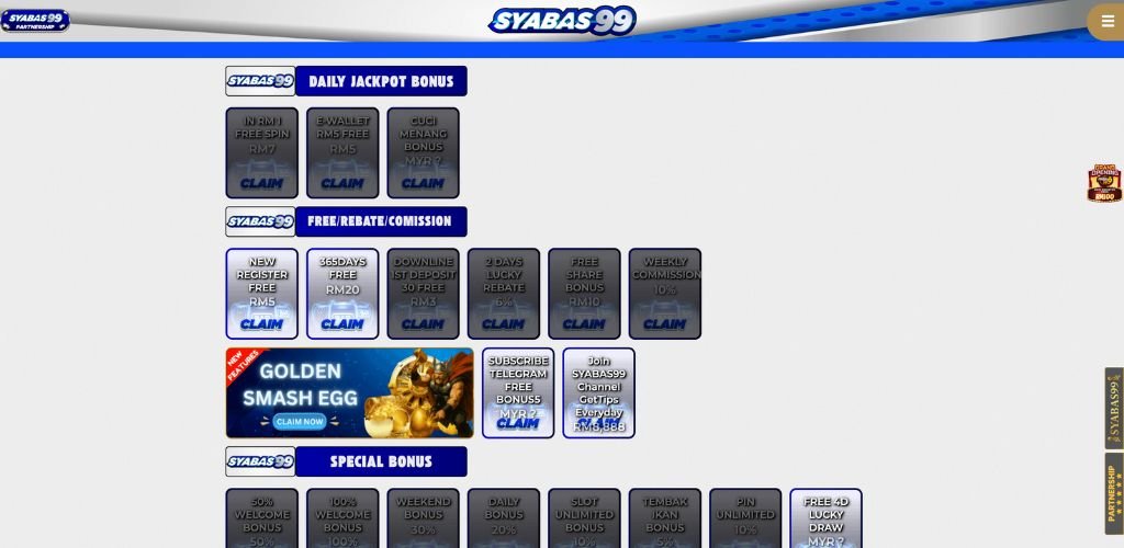 Syabas99 free credit no deposit
