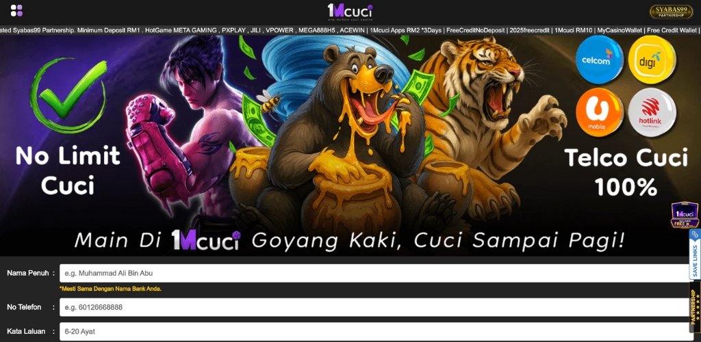 1MCuci Register for Free