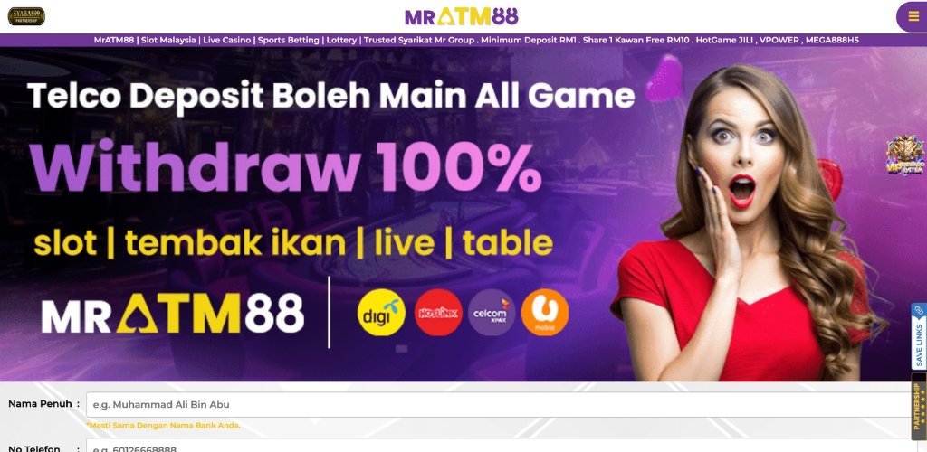 Register at MrATM88 Casino