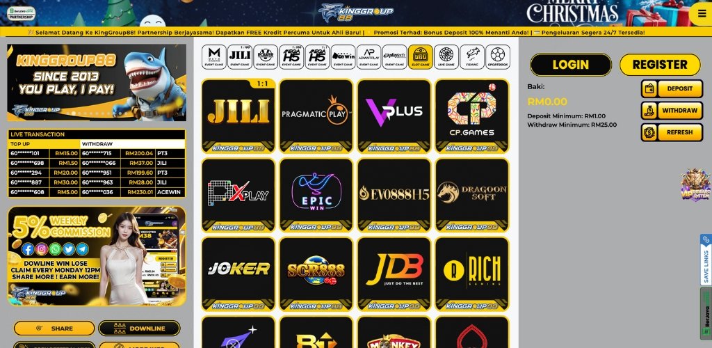 Kinggroup88 Free Credit Slot Games