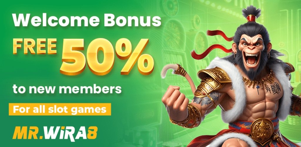 MrWira8 Welcome Bonus 50% for New Members